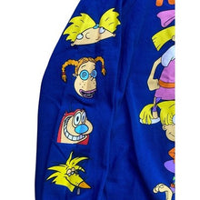 Load image into Gallery viewer, Nickelodeon Sweatshirt Women Extra Large AOP Sleeve Hits 90s Cartoons Streetwear