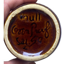 Load image into Gallery viewer, Vintage Hull Creamer Pitcher Oven Proof Brown Drip Glaze Syrup 4.5"