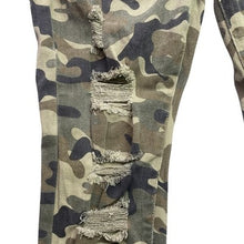 Load image into Gallery viewer, Rebel Minds Jeans Mens 38x32 Distressed Camo Punk Skater Grunge Streetwear