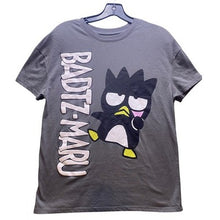 Load image into Gallery viewer, Badtz-Maru Shirt Womens Medium Sanrio Hybred Spell Out Sanrio Streetwear Gray