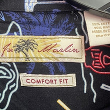 Load image into Gallery viewer, Joe Marlin Shirt Mens Large Hawaiian Pool Shark Martini AOP Festival Clubwear