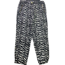 Load image into Gallery viewer, Calvin Klein Pants Womens Medium Zebra Linen Baggy Office Career Lifestyle