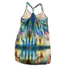 Load image into Gallery viewer, Charlie Jade Sundress Womens Large Sleeveless Summer Racer Back Rainbow Tie Dye