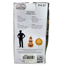 Load image into Gallery viewer, Airblown Halloween Pumpkin Stack Inflatable 4ft LED Light Up Outdoor Yard Decor