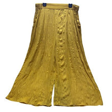 Load image into Gallery viewer, Anthropologie Lilka Pants Golden Wide Leg Boho Festival Cropped Flair Harem