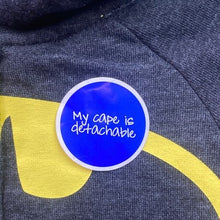 Load image into Gallery viewer, Batman Hoodie Boys 7/8 Full Zip Zip Detachable Cape Costume Cosplay NWOT