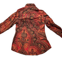 Load image into Gallery viewer, Lucky Brand Shirt Womens Medium Paisley AOP Office Career Preppy Academia
