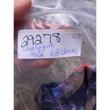 Load image into Gallery viewer, Scarlet Darkness Blouse Womens XL Whimsygoth Floral Mesh Top Ruched Puff Sleeves