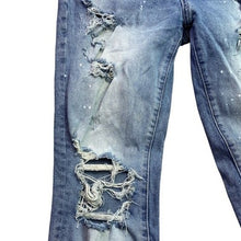 Load image into Gallery viewer, KanCan Jeans Womens 7/27 Distressed Thrashed Splatter Grunge Streetwear