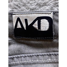 Load image into Gallery viewer, AKD MKS Jeans Womens 9 Gray Wash Rainbow Embroidered Pockets Academia Hip Hop