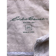 Load image into Gallery viewer, Eddie Bauer Shirt Mens 2XL Taupe Henley Long Sleeve Shirt Casual Pullover Preppy