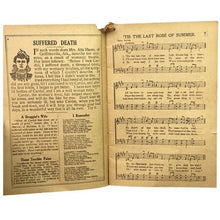 Load image into Gallery viewer, 1912 Cardui Song Book Chattanooga Quack Medicine Company Vintage Sheet Music