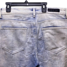 Load image into Gallery viewer, CJ Black Jeans Mens 34x34 Light Wash Distressed Skinny Flex Streetwear Premium
