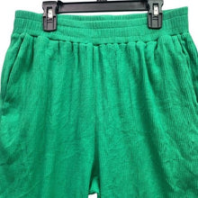 Load image into Gallery viewer, Fashion Nova Pants Womens 1XL Green Corduroy Pull On Stretchy Pockets Preppy