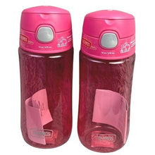 Load image into Gallery viewer, Thermos Water Bottle 16 oz. Kid's Funtainer Plastic Hydration Spout Lid Set of 2