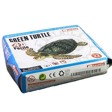 Load image into Gallery viewer, 4D Master Green Turtle 3D Puzzle Model Kit 22 Pieces Educational Toy