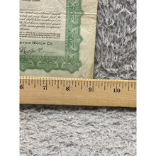 Load image into Gallery viewer, Antique 1913 Burlington Watch Co. Certificate Guarantee Ephemera Collectible