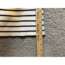 Load image into Gallery viewer, ZESICA Sweater Womens Small Striped Knit Ribbed Long Sleeve Collar Pullover NWT