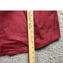 Load image into Gallery viewer, Zac & Rachel Shirt Womens 2XL Wine Faux Suede Professional Career Mature NWT