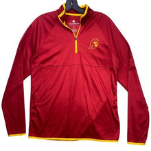 Load image into Gallery viewer, USC Trojans Shirt Mens Small Quarter Zip Athleisure Logo Academia Preppy