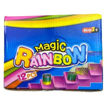Load image into Gallery viewer, Magic Rainbow Spring Toy 12 Piece Kids Party Favor Colorful Neon NIB