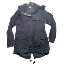 Load image into Gallery viewer, Columbia Jacket Womens Large Black Utility Gorpcore Full Zip Hooded Outdoors
