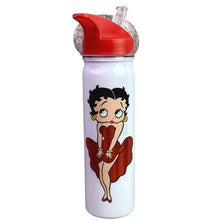 Load image into Gallery viewer, Betty Boop Tumbler Water Bottle 24oz Character Icon Reusable NIB