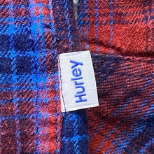 Load image into Gallery viewer, Hurley Flannel Shirt Mens Extra Large Spell Out Plaid Gunge Preppy Everyday