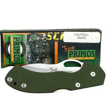 Load image into Gallery viewer, Schrade Primos Lockback Knife SCPRIM8 Green Handle w/ Box