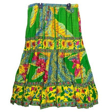 Load image into Gallery viewer, Cynthia Rowley Skirt Womens Large Floral AOP Maxi Boho Hippie Festival Career