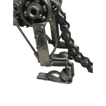 Load image into Gallery viewer, Lion Sculpture Scrap Recycled Metal Art Steampunk Industrial Figurine