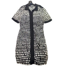 Load image into Gallery viewer, Kay Unger Dress Womens Medium Sheer Lined Mature Office Career Polka Dot