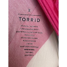 Load image into Gallery viewer, Torrid Jumpsuit Womens 2 Striped Wide Leg Color Block V Neck Casual Pockets