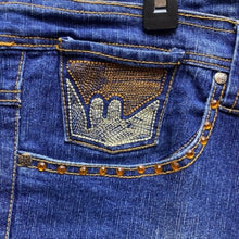Load image into Gallery viewer, Makavelic Jeans Womens 11 Vintage Y2K Baggy Hip Hop Tupac Beaded Embellished