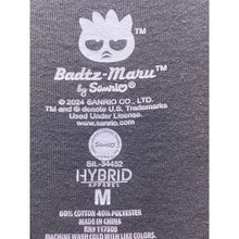 Load image into Gallery viewer, Badtz-Maru Shirt Womens Medium Sanrio Hybred Spell Out Sanrio Streetwear Gray