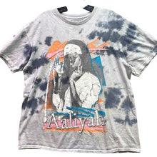 Load image into Gallery viewer, Aaliyah Shirt Mens Medium Tie-Dye Spell Out Rock Punk Grunge Hip Hop Streetwear