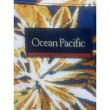 Load image into Gallery viewer, Ocean Pacific Shirt Mens Large Hawaiian Rayon Blend AOP Button Down Costal Beach
