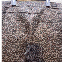 Load image into Gallery viewer, Liverpool Pants Womens 10/30 Brown Gray Leopard Print Stretch Trendy Festival