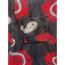 Load image into Gallery viewer, Maison Article Shorts Adult Large Paisley Sweater Luxury Drawstring Black Mens