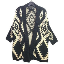 Load image into Gallery viewer, BCBG MAXAZRIA Sweater Womens Small Medium Southwestern Open Front Cardigan