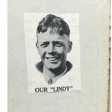 Load image into Gallery viewer, Vintage Scrapbook Movie Stars Charles Lindbergh Mary Pickford Garbo Valentino