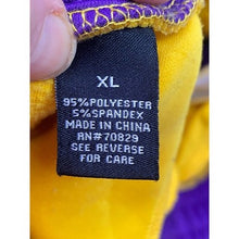 Load image into Gallery viewer, Rue21 Pants Mens Extra Large Athletic Track Gold Purple White Stripe Pockets