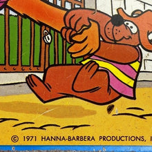 Load image into Gallery viewer, Vintage 1971 Hanna Barbera Hair Bear Bunch Lunchbox & Thermos Cartoon