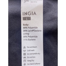 Load image into Gallery viewer, INGIA Crop Top Womens Large Black Padded Athletic Athleisure Workout Base Layer