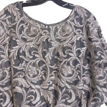 Load image into Gallery viewer, Maya Brooke Dress Womens 14W Maxi Formal Tiered Sequined Old Money 48" Long NWT