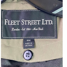 Load image into Gallery viewer, Fleet Street Trench Coat Womens 16W Lined Hooded Weatherproof Outdoors Winter
