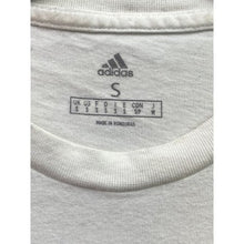 Load image into Gallery viewer, Adidas Shirt Mens Small White Athletic Athleisure Logo Spell Out Everyday