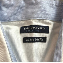 Load image into Gallery viewer, TailorByrd Shirt Mens Extra Large Contrast Cuff Preppy Academia Career White