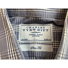Load image into Gallery viewer, Charles Tyrwhitt Shirt Mens 16.5/34 Plaid Preppy Academia Career Office