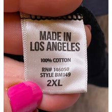 Load image into Gallery viewer, Buck Mason Shirt Womens 2XL Black Slub Normalcore Pullover Base Layer Academia